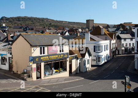 Lyme Regis Stadtzentrum, Dorset, England, UK Stockfoto