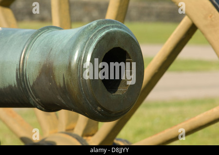 Fang von 6-Pfünder bis 12-Pfünder gezogenen Kanone, Silo National Military Park, Tennessee. Digitale Fotografie Stockfoto