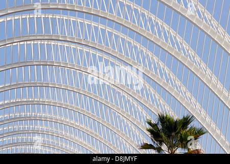 L'Umbracle, Stadt der Künste und Wissenschaften, Valencia, Spanien Stockfoto