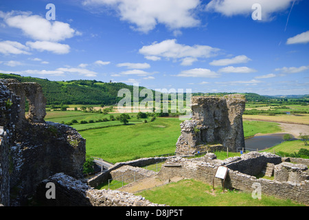 Dryslwyn Schloss Fluss Towy in der Nähe von Llandeilo Carmarthenshire Wales Stockfoto