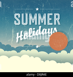 Sommer-Ferien-Poster Stockfoto