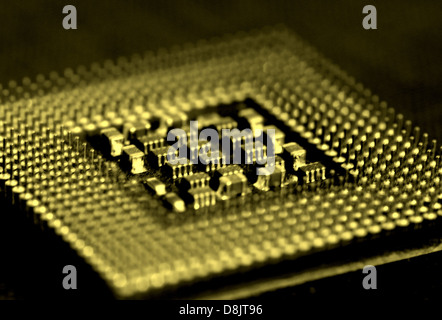 Stillleben-Bild der CPU in einem monotonen Bild Stockfoto