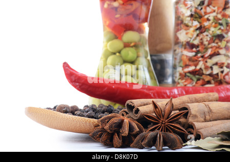 Stangen Zimt und badischen hautnah Stockfoto