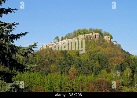 Festung Königstein Stockfoto