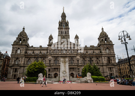 Kriegsdenkmal in Glasgow Kenotaph, Schlagzeuger, Lee Rigby, Soldaten, Glasgow, UK Stockfoto