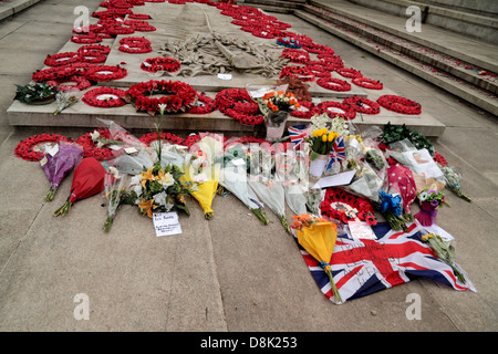 Kriegsdenkmal in Glasgow Kenotaph, Schlagzeuger, Lee Rigby, Soldaten, Glasgow, UK Stockfoto