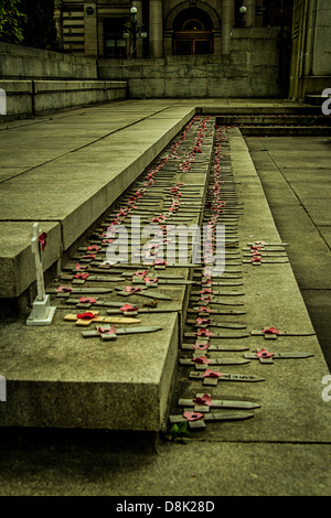 Kriegsdenkmal in Glasgow Kenotaph, Schlagzeuger, Lee Rigby, Soldaten, Glasgow, UK Stockfoto