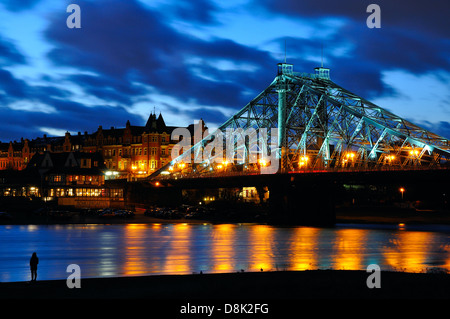 Dresden, Brücke blaues Wunder Stockfoto