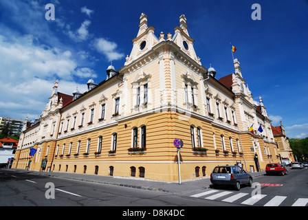 Rathaus von Brasov in Rumänien, neobarocke Architektur-Stil Stockfoto