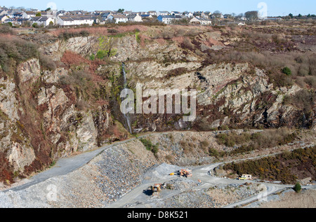 Das Schieferbergwerk in Delabole in North Cornwall, Großbritannien Stockfoto