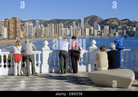 Aussichtsplattform, Alicante, Spanien Stockfoto