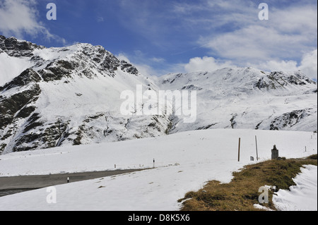 Stilfser Joch Stockfoto