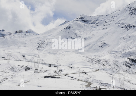 Stilfser Joch Stockfoto