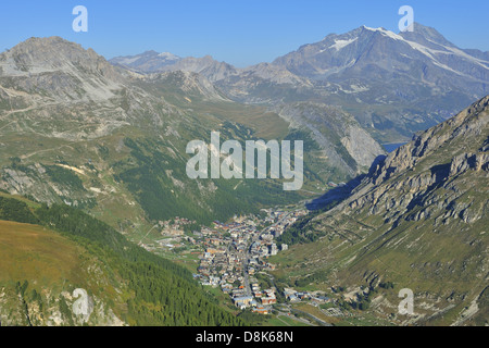 Val-d'Isère Stockfoto