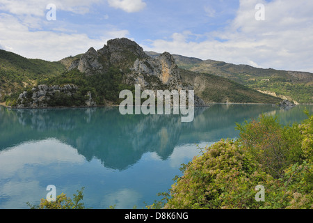 Lac de Castillon Stockfoto