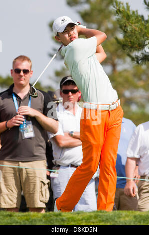 Dublin, Ohio, USA. 30. Mai 2013: Guan Tianlang in Aktion während der ersten Runde des The Memorial Tournament im Muirfield Village Golf Club in Dublin, Ohio Credit: Cal Sport Media/Alamy Live News Stockfoto