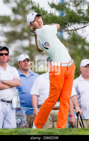 Dublin, Ohio, USA. 30. Mai 2013: Guan Tianlang in Aktion während der ersten Runde des The Memorial Tournament im Muirfield Village Golf Club in Dublin, Ohio Credit: Cal Sport Media/Alamy Live News Stockfoto