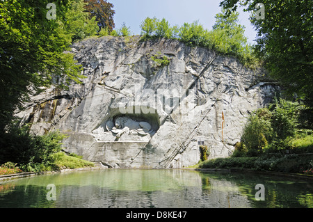 Löwe von Luzern Stockfoto