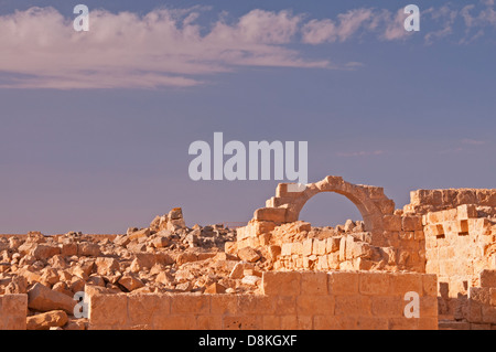 Die byzantinischen Quartal an Avdat Nationalpark, Israel Stockfoto