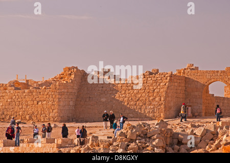 Die byzantinischen Quartal an Avdat Nationalpark, Israel Stockfoto