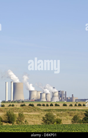 RWE Braunkohlekraftwerk Stockfoto