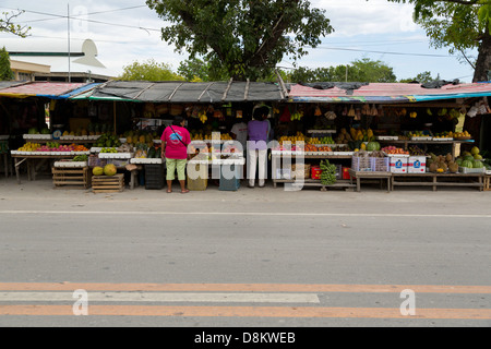 Obstständen in Moalboal auf der Insel Cebu, Philippinen Stockfoto