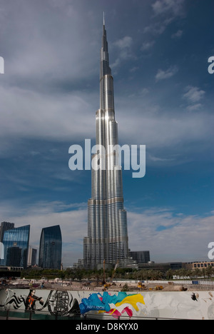 Das herrliche Burj Khalifa höchste Gebäude der Welt Stockfoto