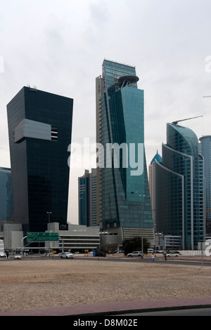 Downtown Dubai ist Skyline Emaar Platz ändern. Stockfoto