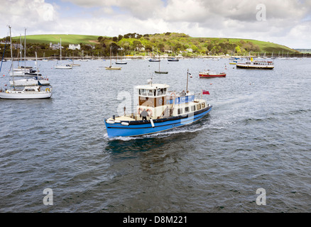 Die St Mawes Fähre im Hafen von Falmouth. Stockfoto