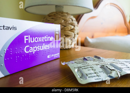 Fluoxetin anti-Beruhigungsmittel Kapseln Stockfoto