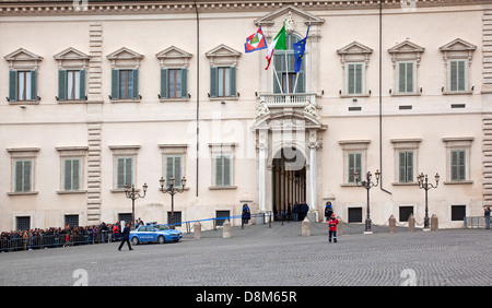 Italien, Latium, Rom, Palazzo del Quirinale, Amtssitz des italienischen Staatspräsidenten. Stockfoto