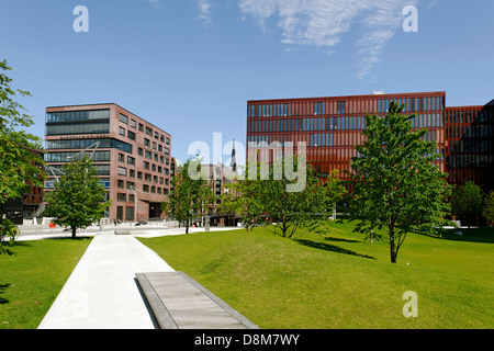 Bürogebäude im Coffee Plaza, Hamburg, Deutschland Stockfoto