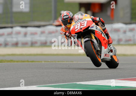 Mugello, Italien. 31. Mai 2013. Marc Marquez (Repsol Honda Team) während der Sitzung Freepractice aus Mugello-Rennstrecke. Bildnachweis: Gaetano Piazzolla / Alamy Live News Stockfoto