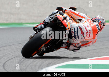 Mugello, Italien. 31. Mai 2013. Dani Pedrosa (Honda Repso Team) während der Sitzung Freepractice aus Mugello-Rennstrecke. Bildnachweis: Gaetano Piazzolla / Alamy Live News Stockfoto