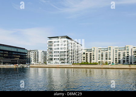 Wohnungen in Vesterbro, Sydhavnen, Kopenhagen, Dänemark Stockfoto