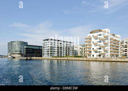 Wohnungen in Vesterbro, Sydhavnen, Kopenhagen, Dänemark Stockfoto