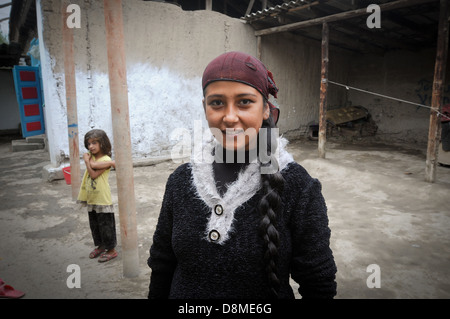 Zigeuner (auch Luli oder Lyuli genannt) Leben in Kirgisistan Stockfoto