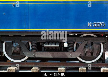 Alte Bahn-Boogie-detail Stockfoto