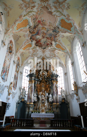 Barockkirche Steingaden Stockfoto