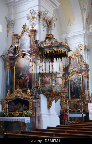 barocke Kirche Schongau Stockfoto