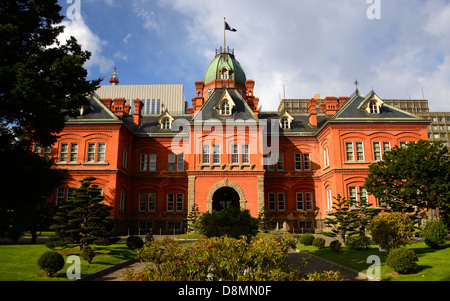 Ehemalige Hokkaido Regierungsamt in Sapporo, Japan. Stockfoto