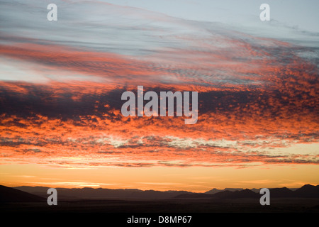 Ein Blick über die Namib Wüste im Winter, Namibia Stockfoto