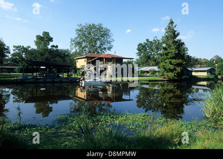 Elk283-4588 Louisiana, Cajun Country, Big Bayou Black house Stockfoto