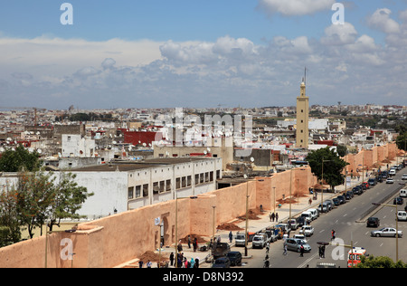 Straße in der Altstadt von Rabat, Marokko Stockfoto