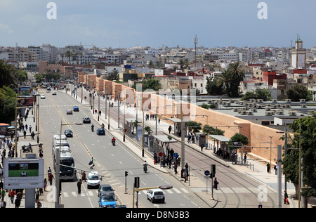 Straße in der Altstadt von Rabat, Marokko Stockfoto