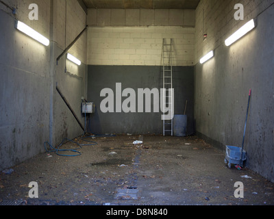 Camley Street Industrieanlage in Cedar Weise hinter Kings Cross Station, Nord-London Stockfoto