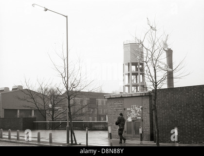 Camley Street hinter Kings Cross Station, Nord-London, 1984 vor Sanierung Stockfoto