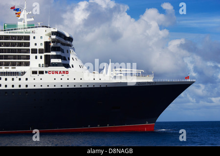 Cunard Line RMS Queen Mary 2 transatlantic Ozeandampfer Stockfoto