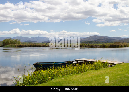 Blick über den Breede River, Südafrika Stockfoto