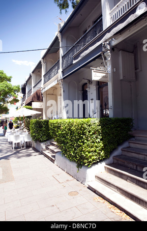 Terrassenhäuser gelten im Stadtteil Paddington in Sydney, Australien Stockfoto